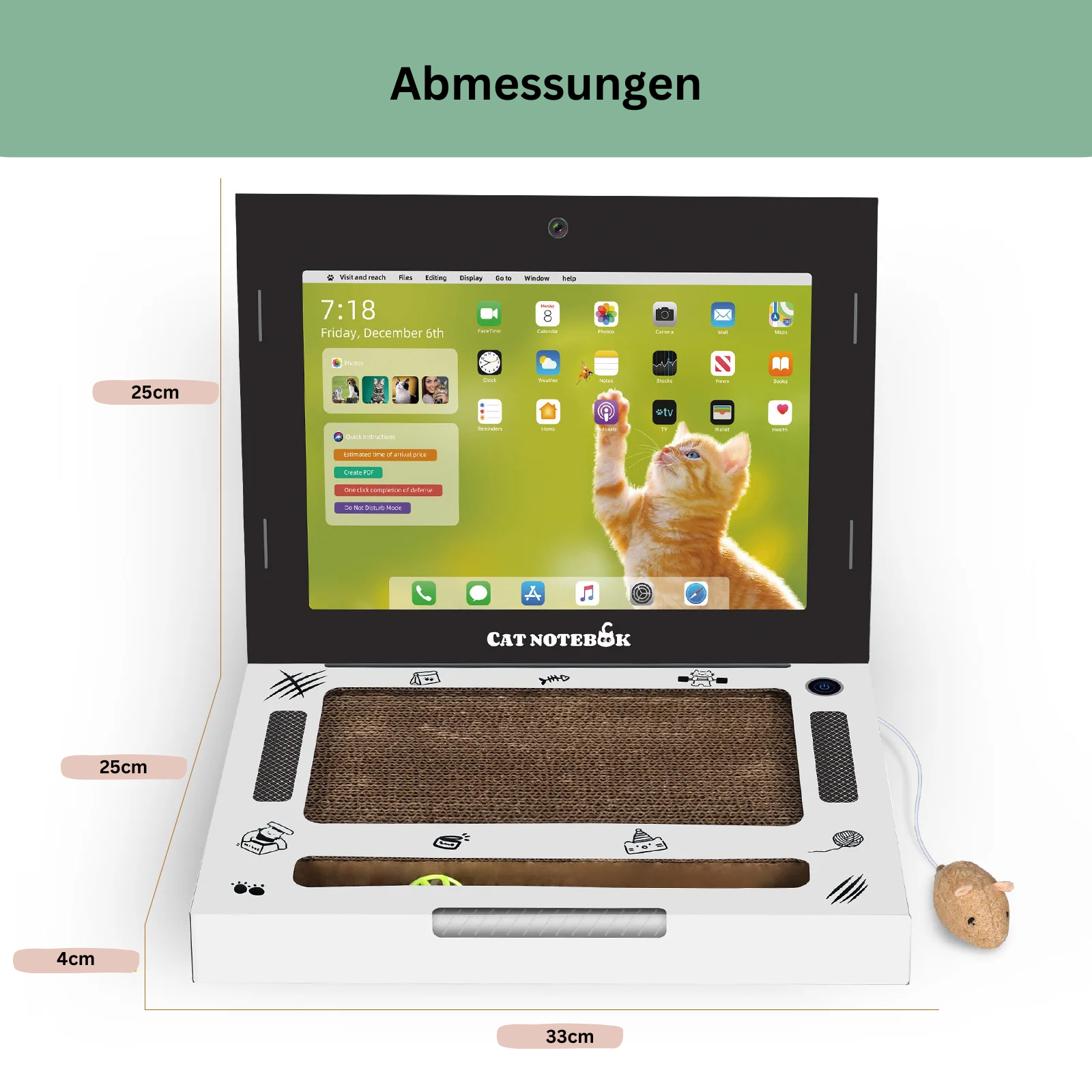 Lomorino Katzenlaptop aus Karton