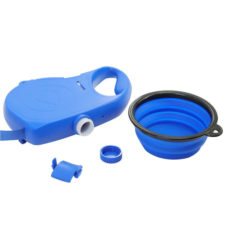 Lomorino 3-in-1 Rollleine mit Napf und Wasserflasche