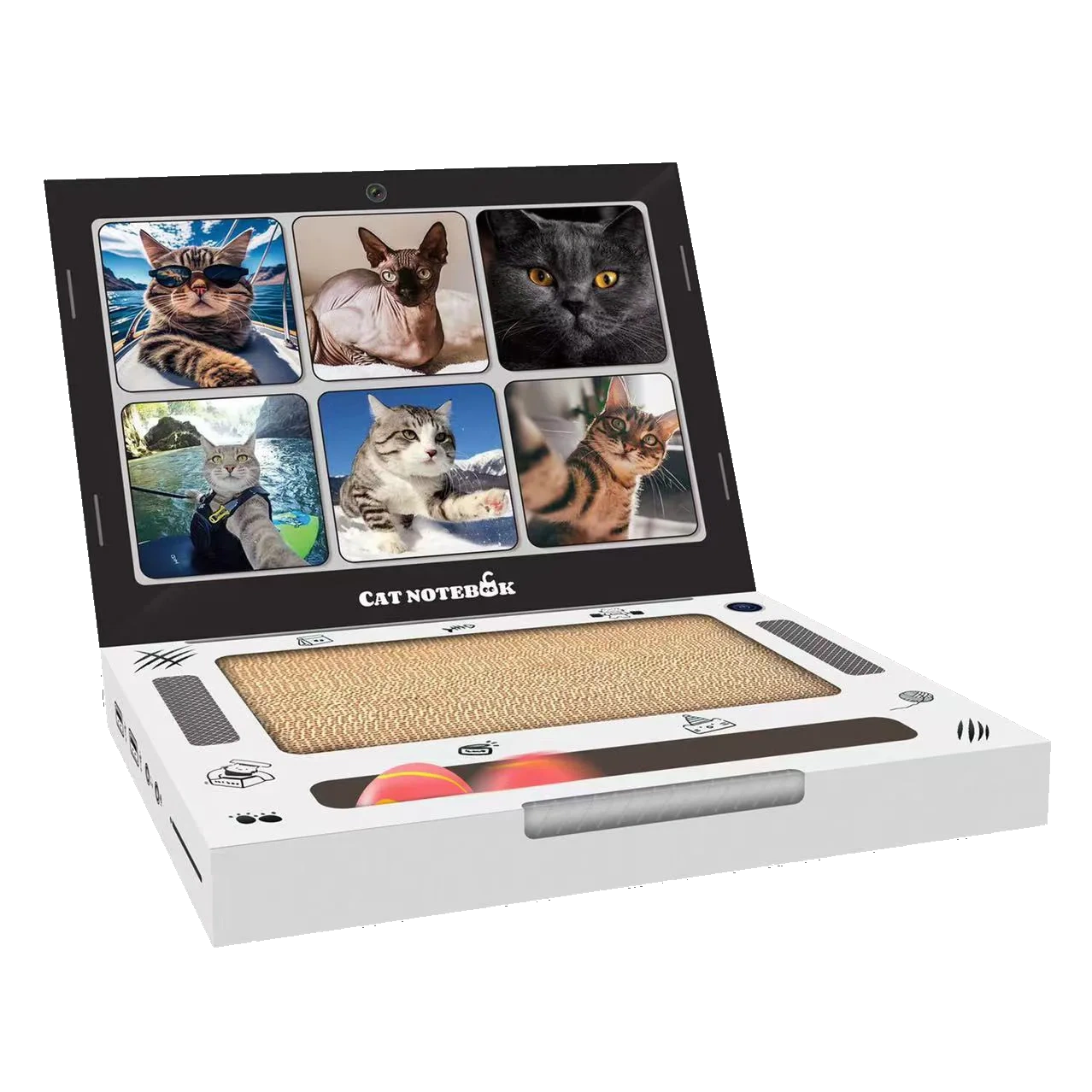 Lomorino Katzenlaptop aus Karton